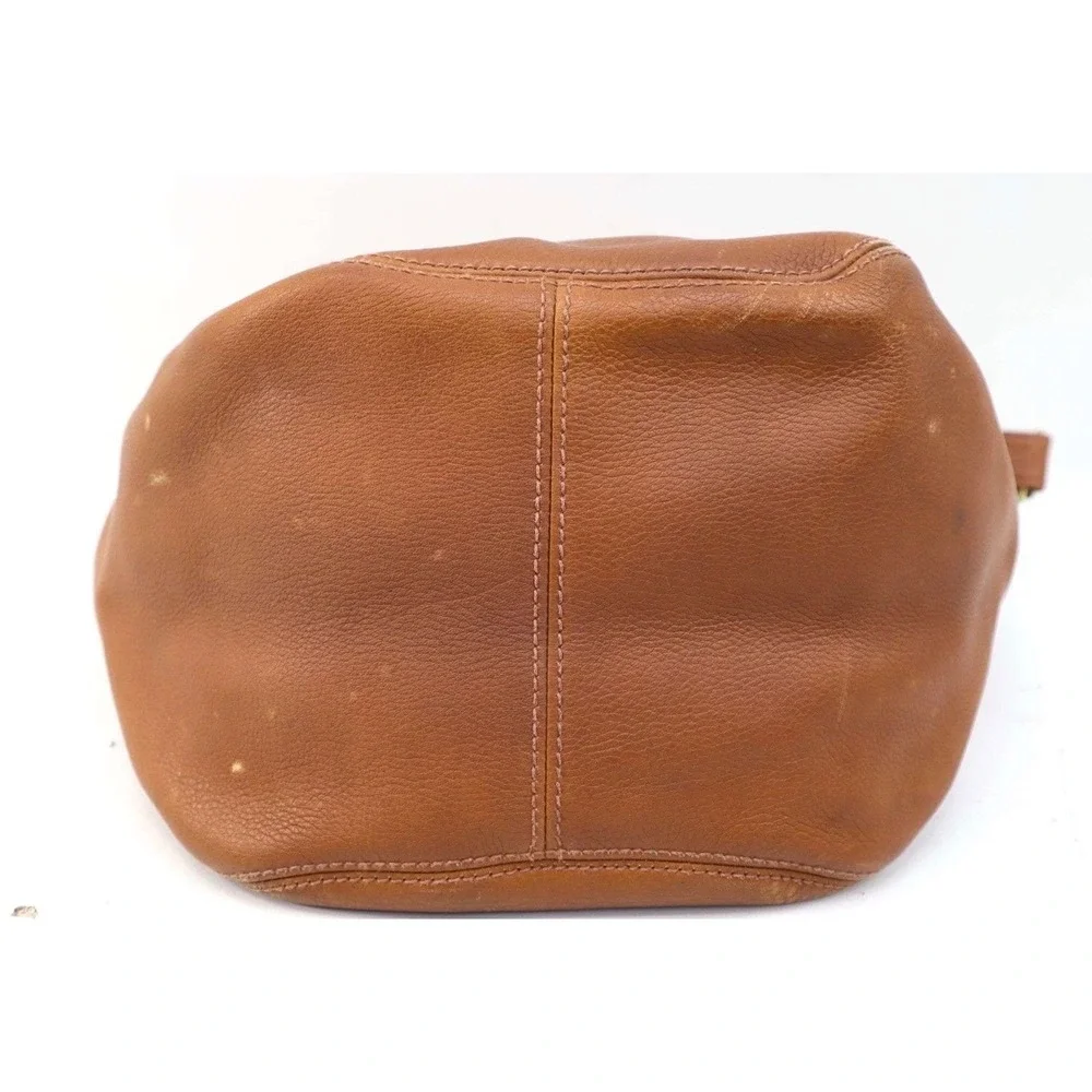 Coach Vintage 90s Sonoma Tan Pebbled Leather Bucket Bag